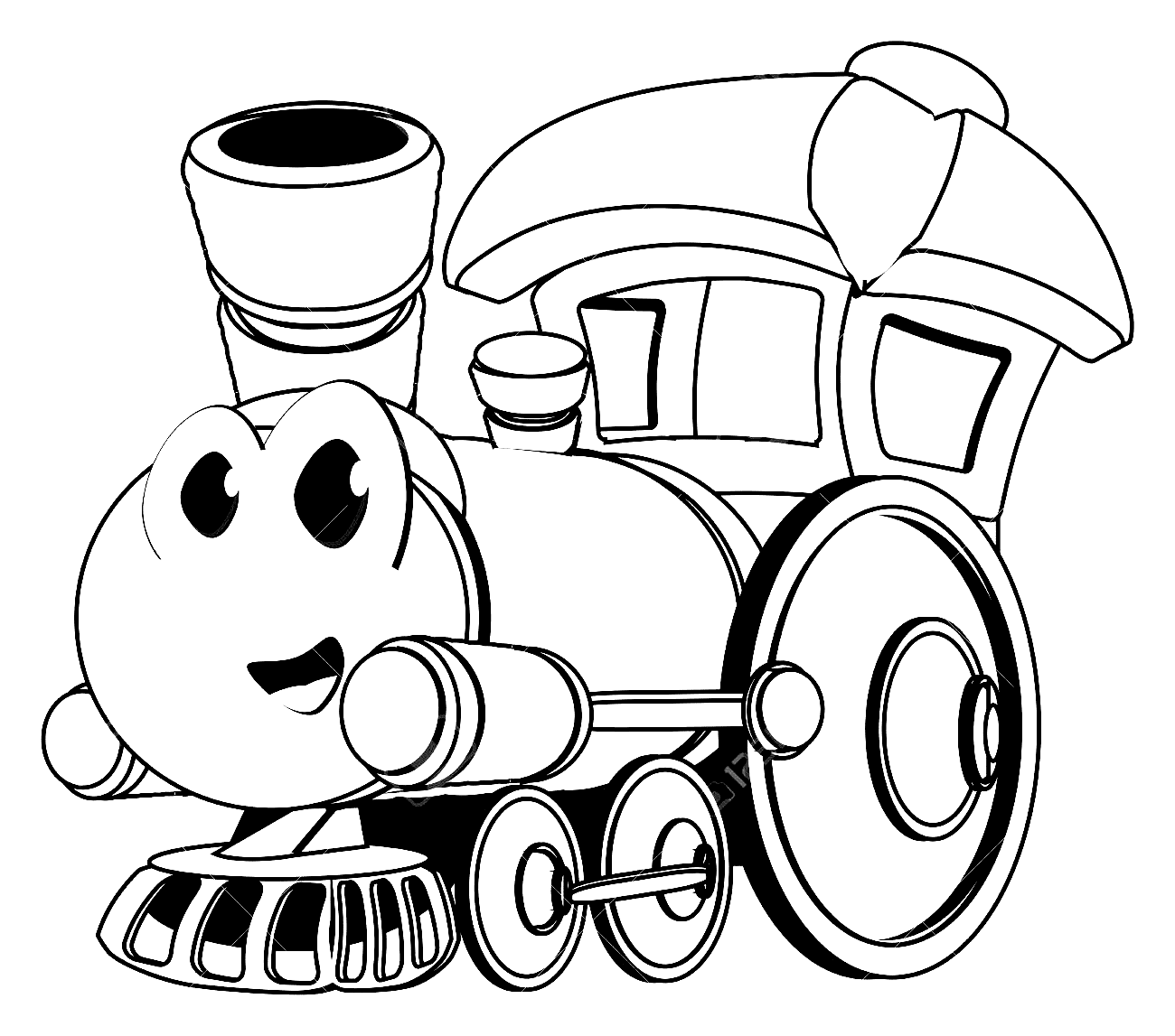 Train coloring pages