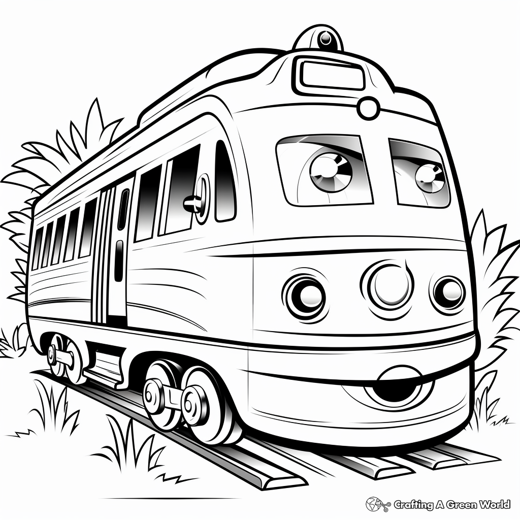 Train coloring pages