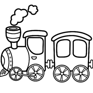 Train coloring pages printable for free download