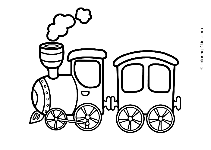 Train coloring pages