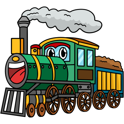 Train coloring pages