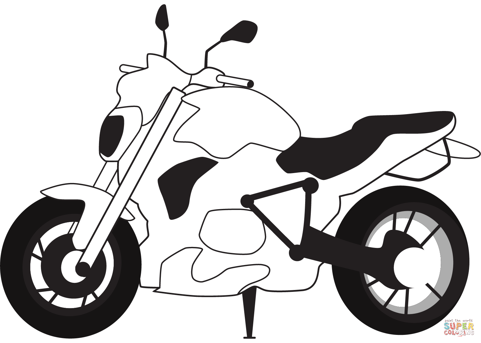 Bmw motorcycle coloring page free printable coloring pages