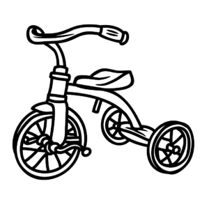 Tricycle coloring pages printable for free download