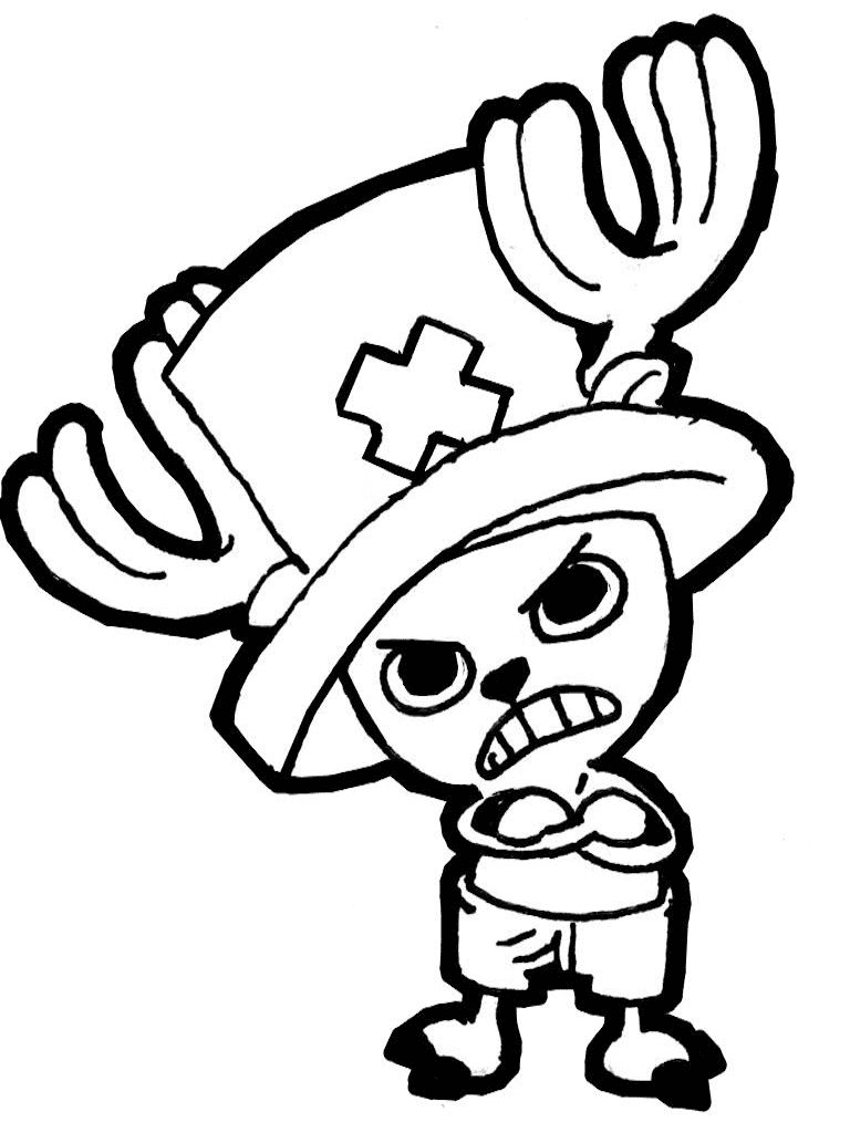 Tony tony chopper coloring pages printable for free download