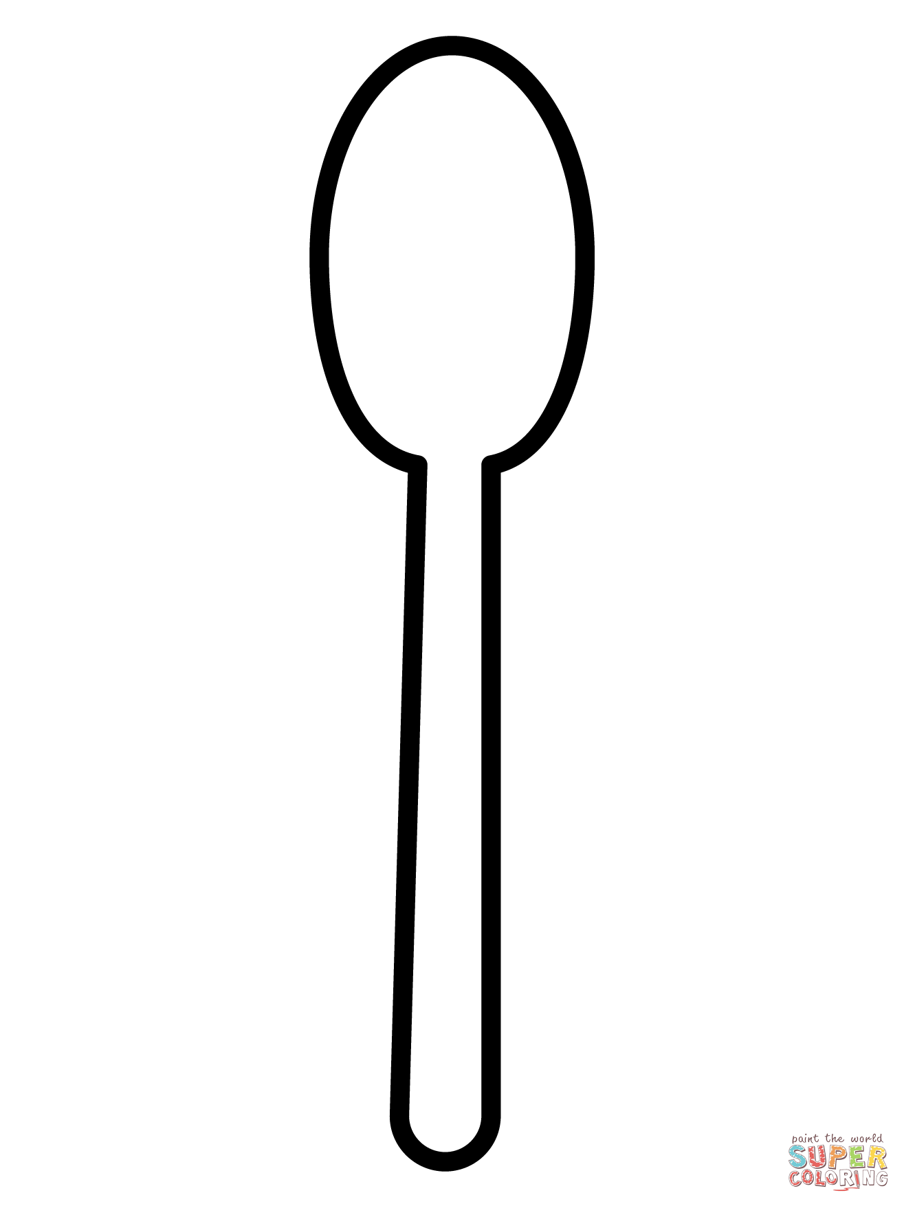 Spoon emoji coloring page free printable coloring pages