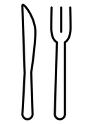 Dishware emoji coloring pages free coloring pages