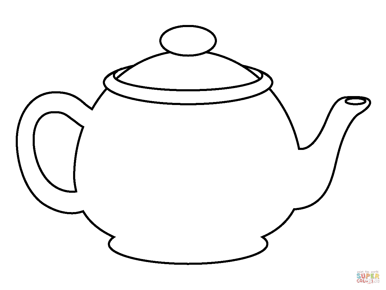 Teapot emoji coloring page free printable coloring pages