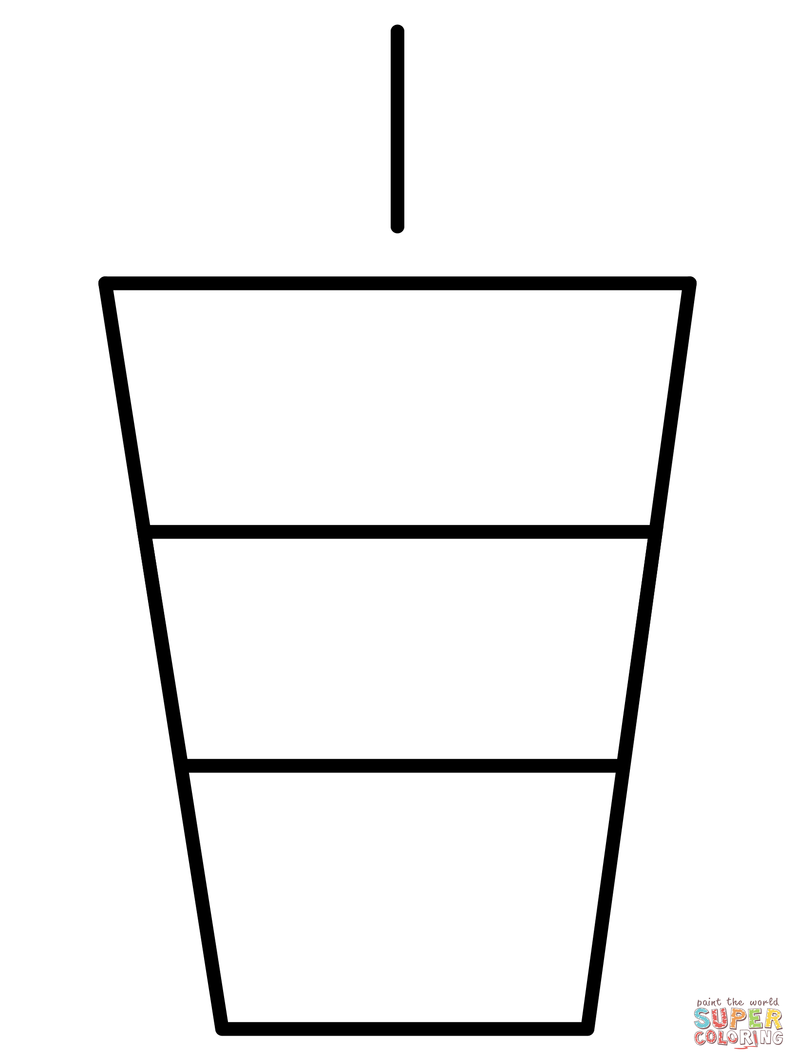 Cup with straw emoji coloring page free printable coloring pages