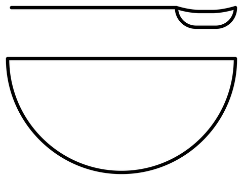 Bowl with spoon emoji coloring page free printable coloring pages