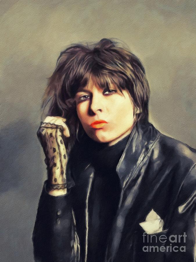 Chrissie hynde music legend painting by esoterica art agency