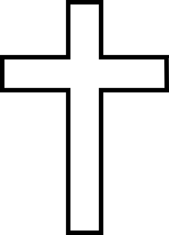 An empty latin cross