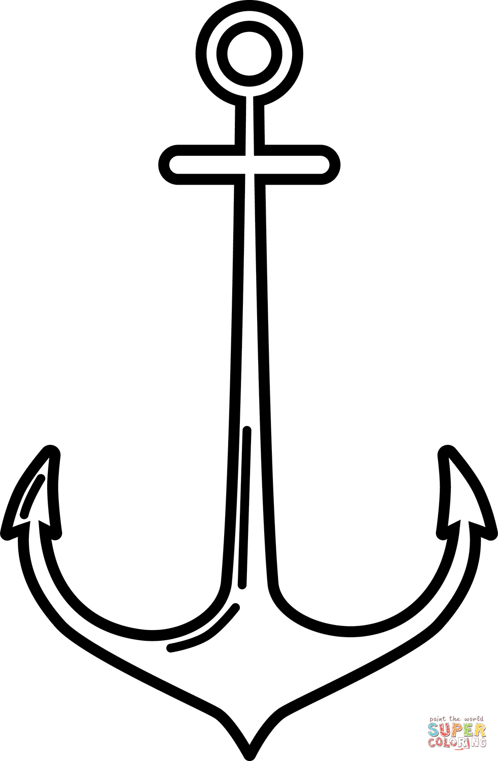 Anchor coloring page free printable coloring pages