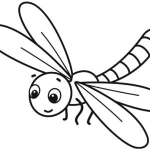 Dragonfly coloring pages printable for free download