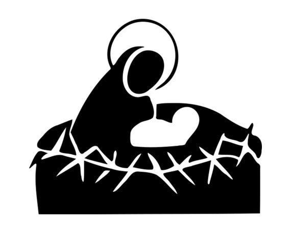 Baby jesus svg digital cut file image svg baby jesus picture