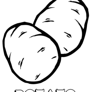 Potato coloring pages printable for free download