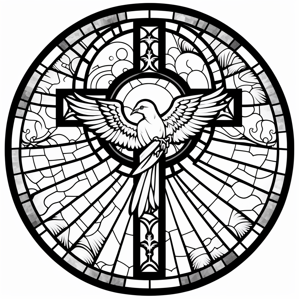 Catholic symbols coloring pages