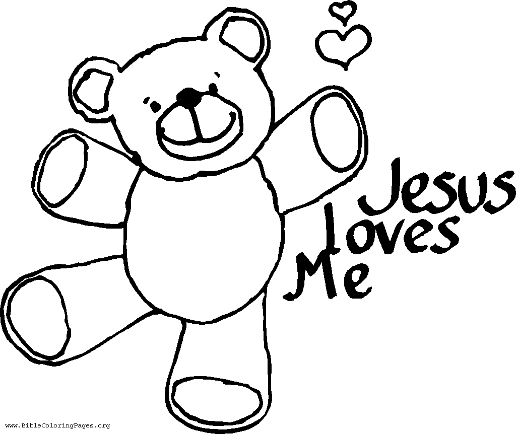 Jesus loves me coloring sheet