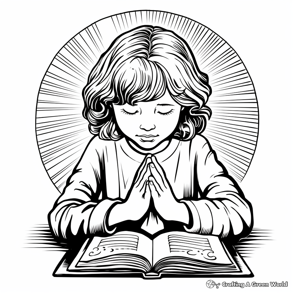 Lords prayer coloring pages