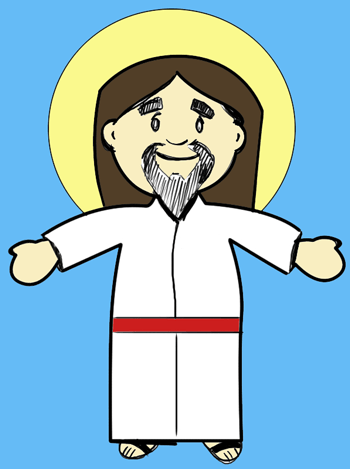 How to draw cartoon jesus christ for easter step by step drawing lessons