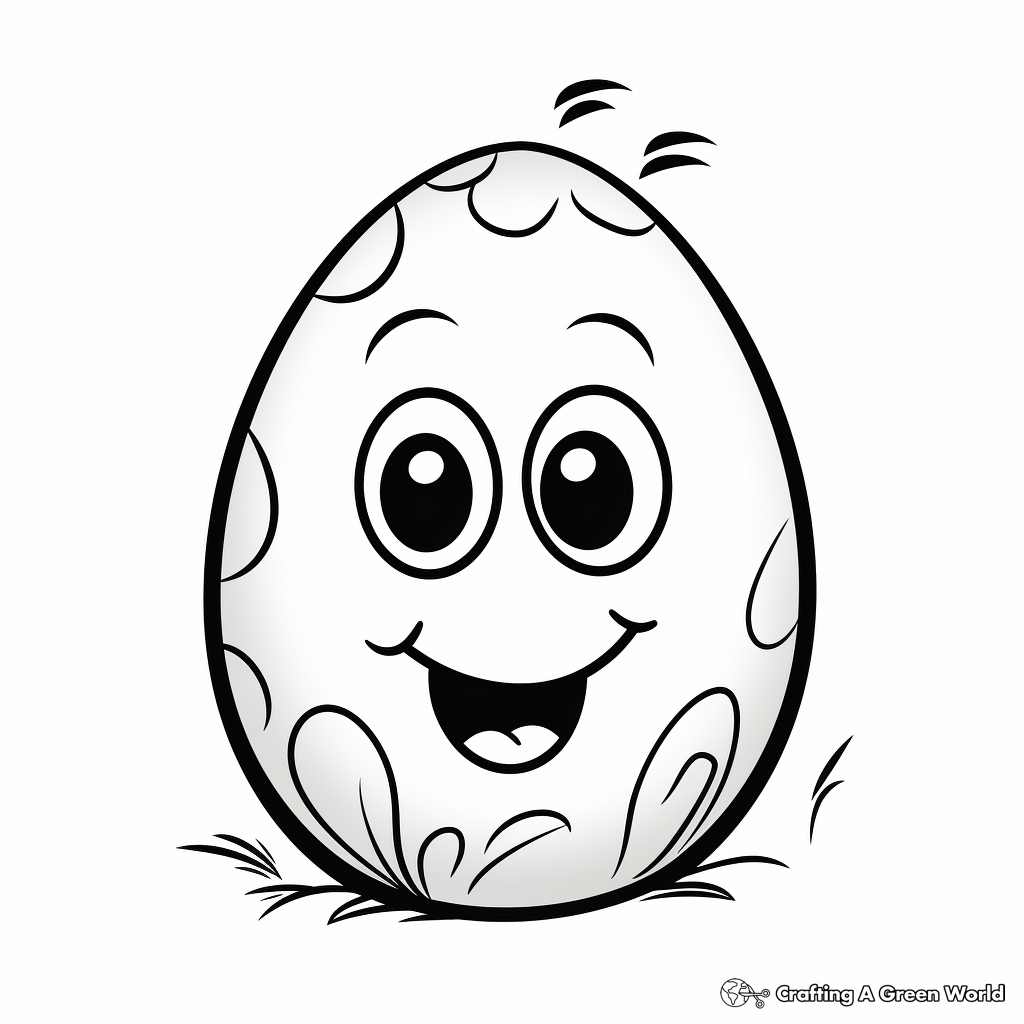 Easter eggs coloring pages