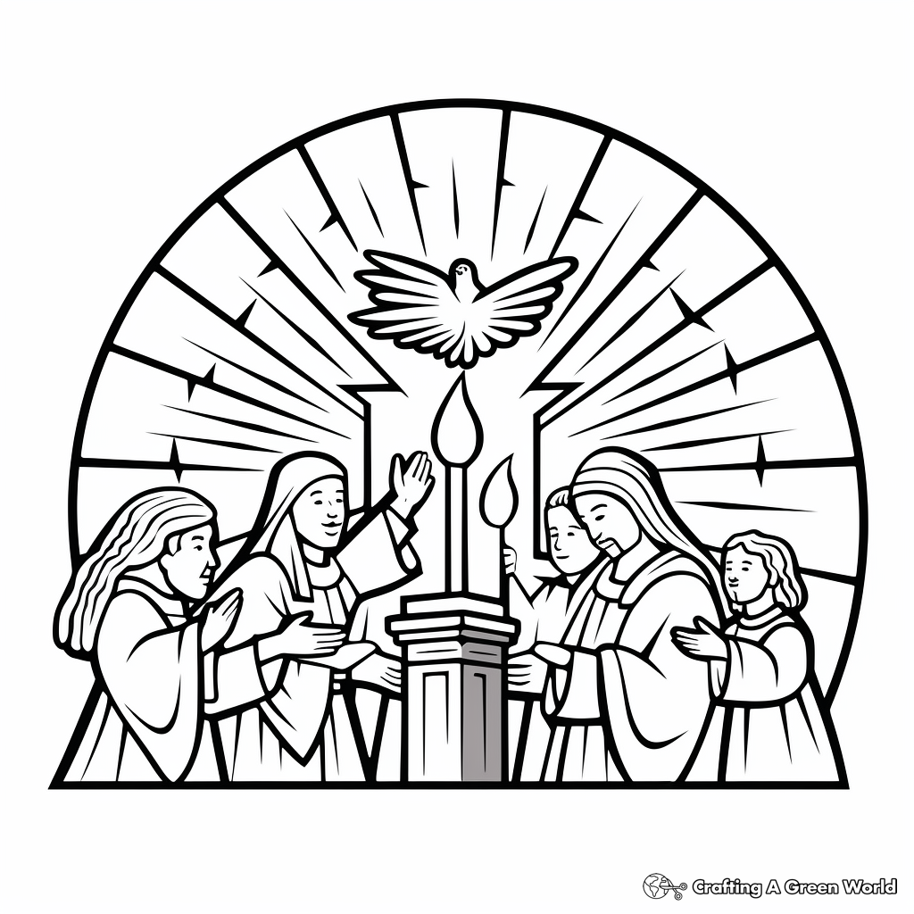 Holy spirit coloring pages