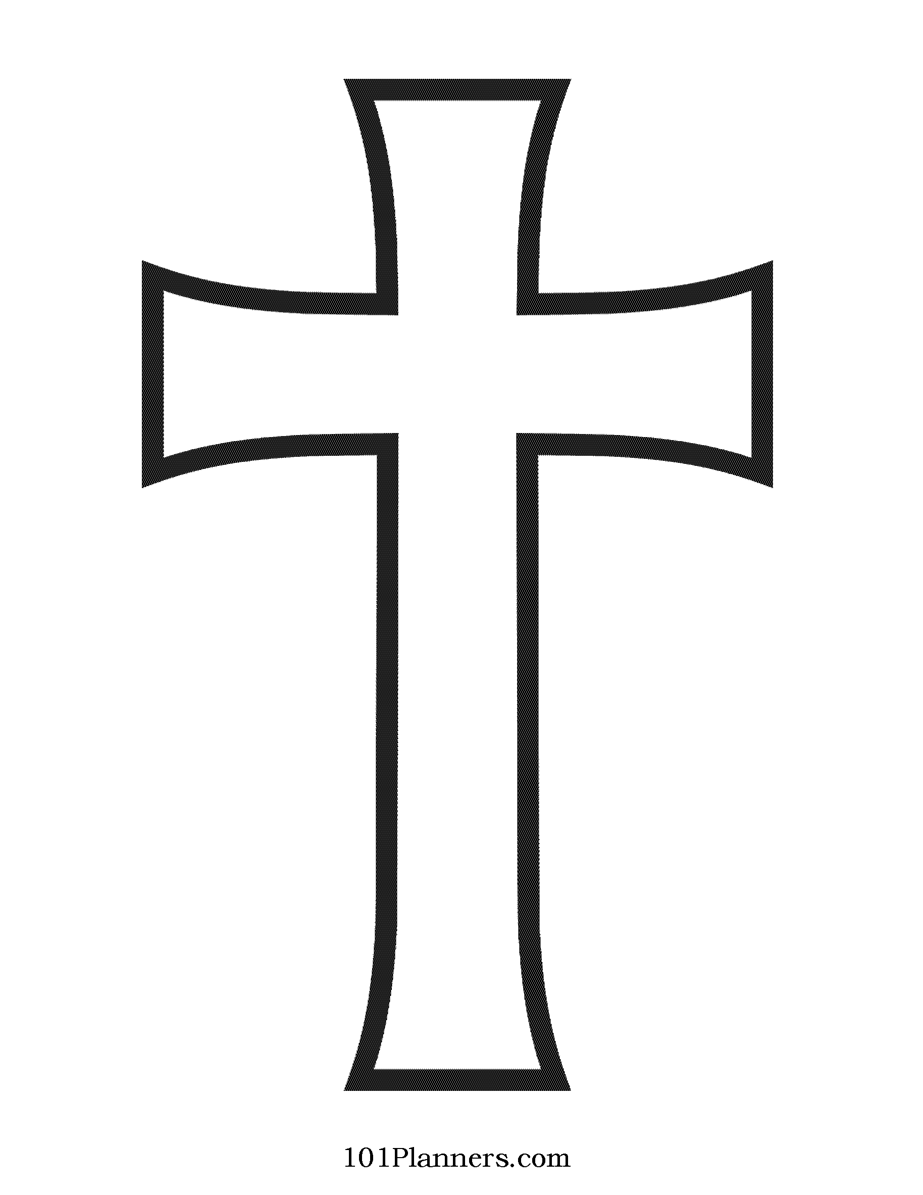 Cross template cross clipart maker