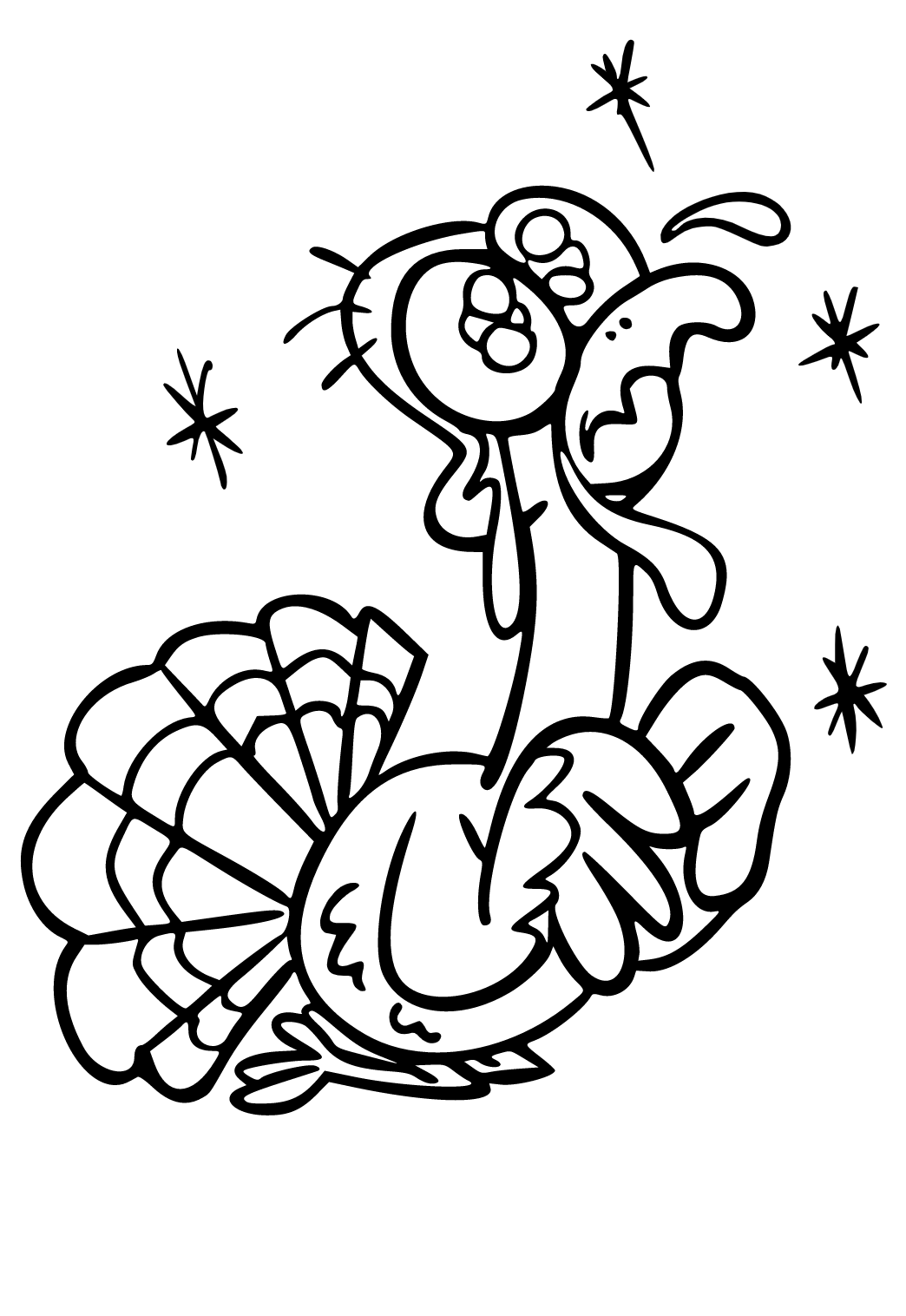 Free printable turkey tears coloring page sheet and picture for adults and kids girls and boys