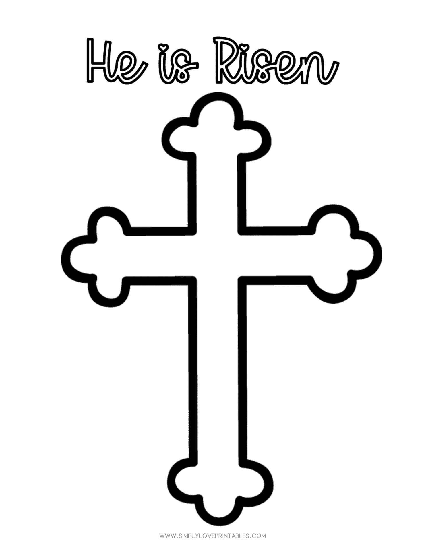 Free easter coloring printable pages simply love printables