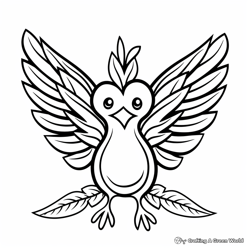 Peace dove coloring pages