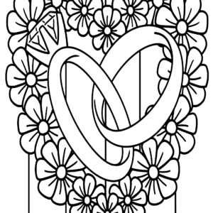 Wedding ring coloring pages printable for free download