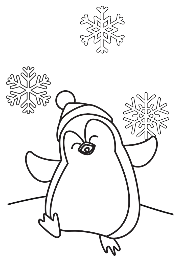 Winter coloring page