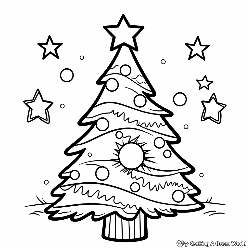 Christmas light coloring pages