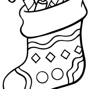 Christmas stockings coloring pages printable for free download