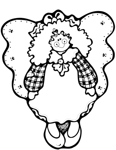 Christmas angel coloring page free printable coloring pages