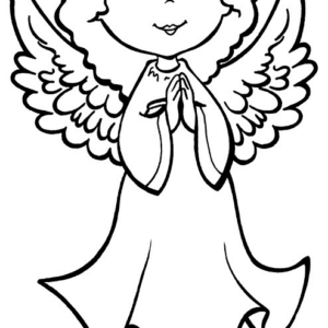 Christmas angels coloring pages printable for free download