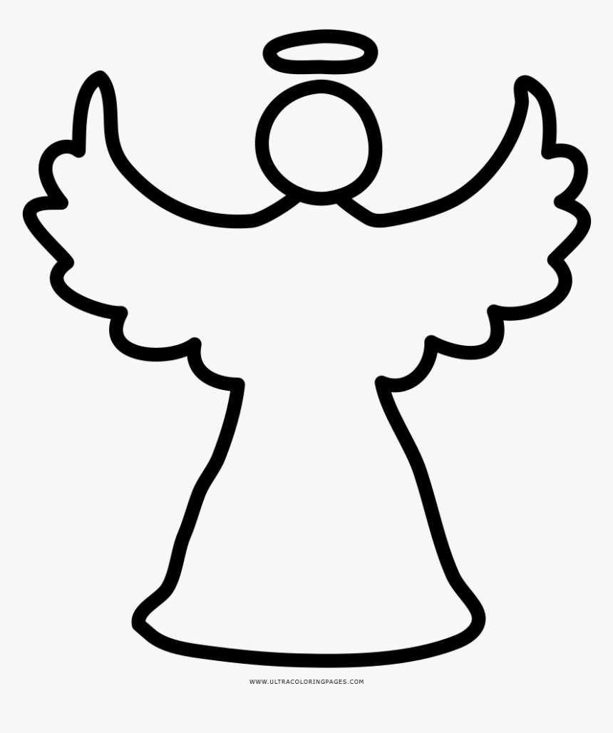 Christmas angel coloring page