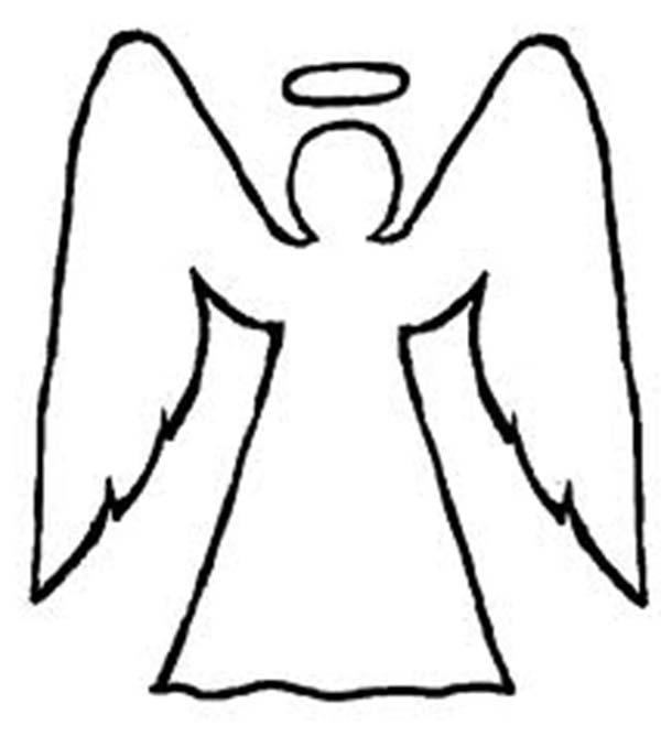 Angels outline coloring page angel drawing angel drawing easy angel outline