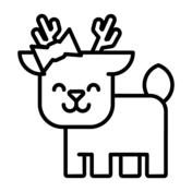 Christmas animals coloring pages free coloring pages