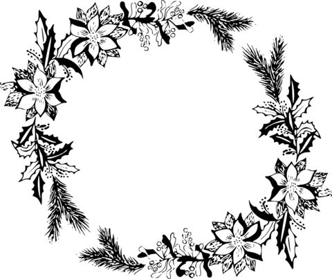 Christmas border coloring page free printable coloring pages