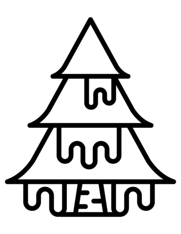 Christmas tree coloring page free printable coloring pages