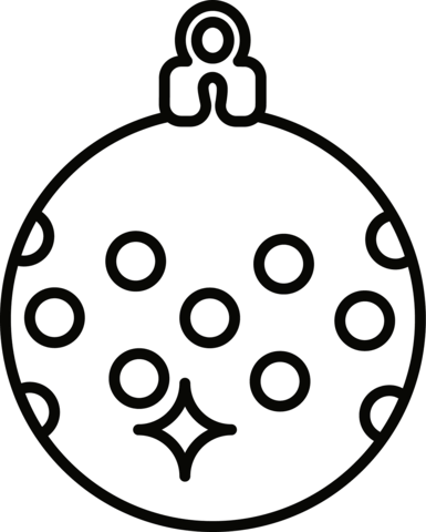 Christmas ornament coloring page free printable coloring pages