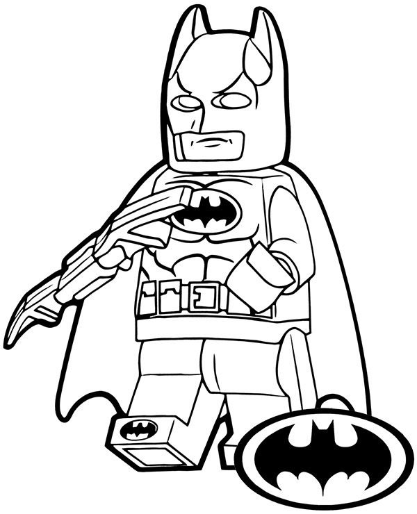 Lego batman minifig on printable coloring page sheet lego coloring batman coloring pages lego batman