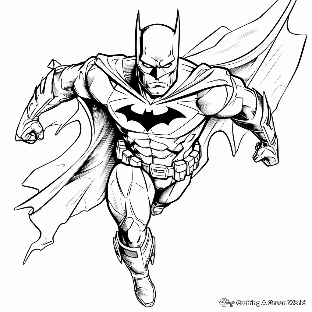 Superhero coloring pages