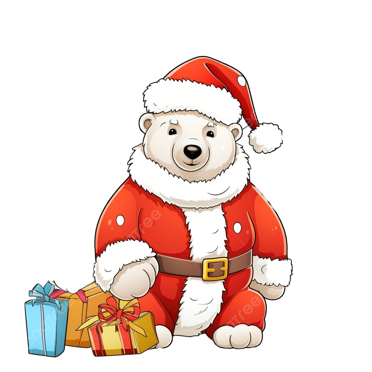 Copy the picture kids game and coloring page with a cute polar bear using christmas costume christmas drawing bear drawing ring drawing png transparent image and clipart for free download