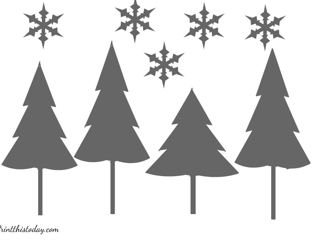 Free printable christmas stencils