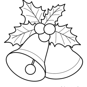 Christmas bells coloring pages printable for free download