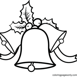 Christmas bells coloring pages printable for free download