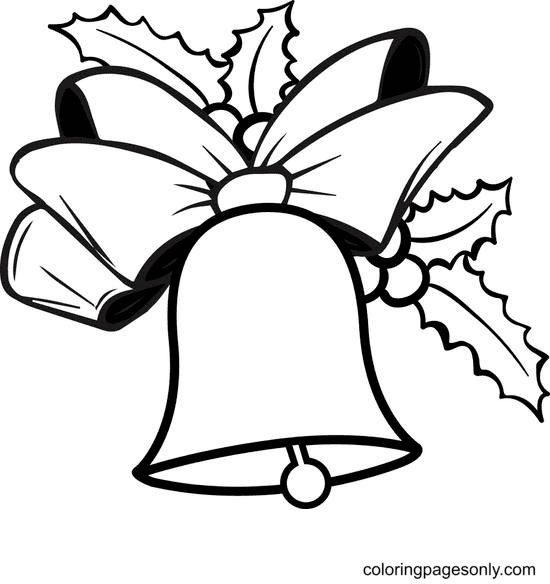 Christmas bells coloring pages printable for free download