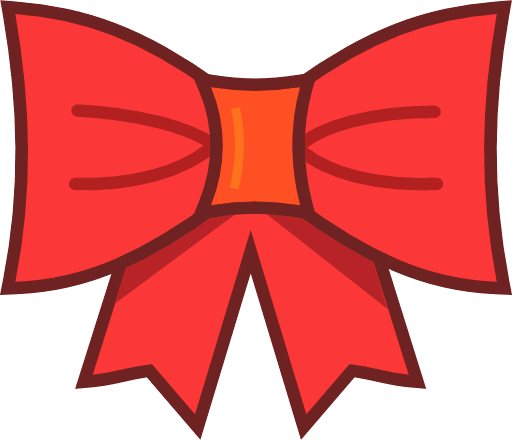 Bow ribbon color icon png and svg vector free download