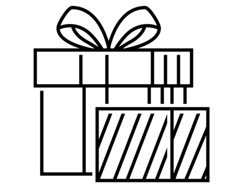 Christmas gift boxes coloring page free printable coloring pages